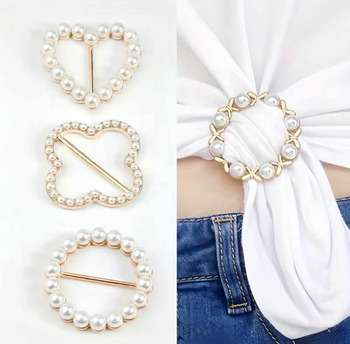 Shirt tie clips