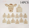 Baby “Hello world” Milestone Plaques