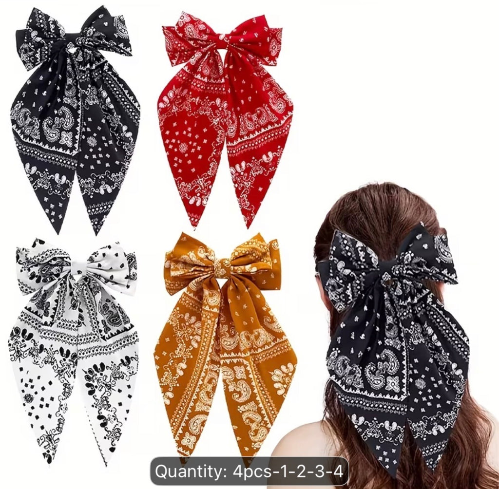 Scarf hair clips