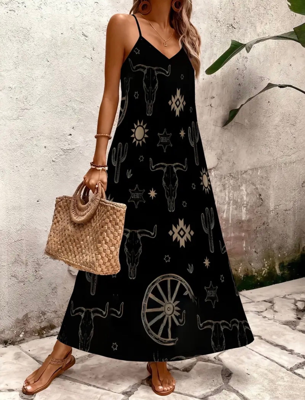 Vintage Western Cowboy coded Dress