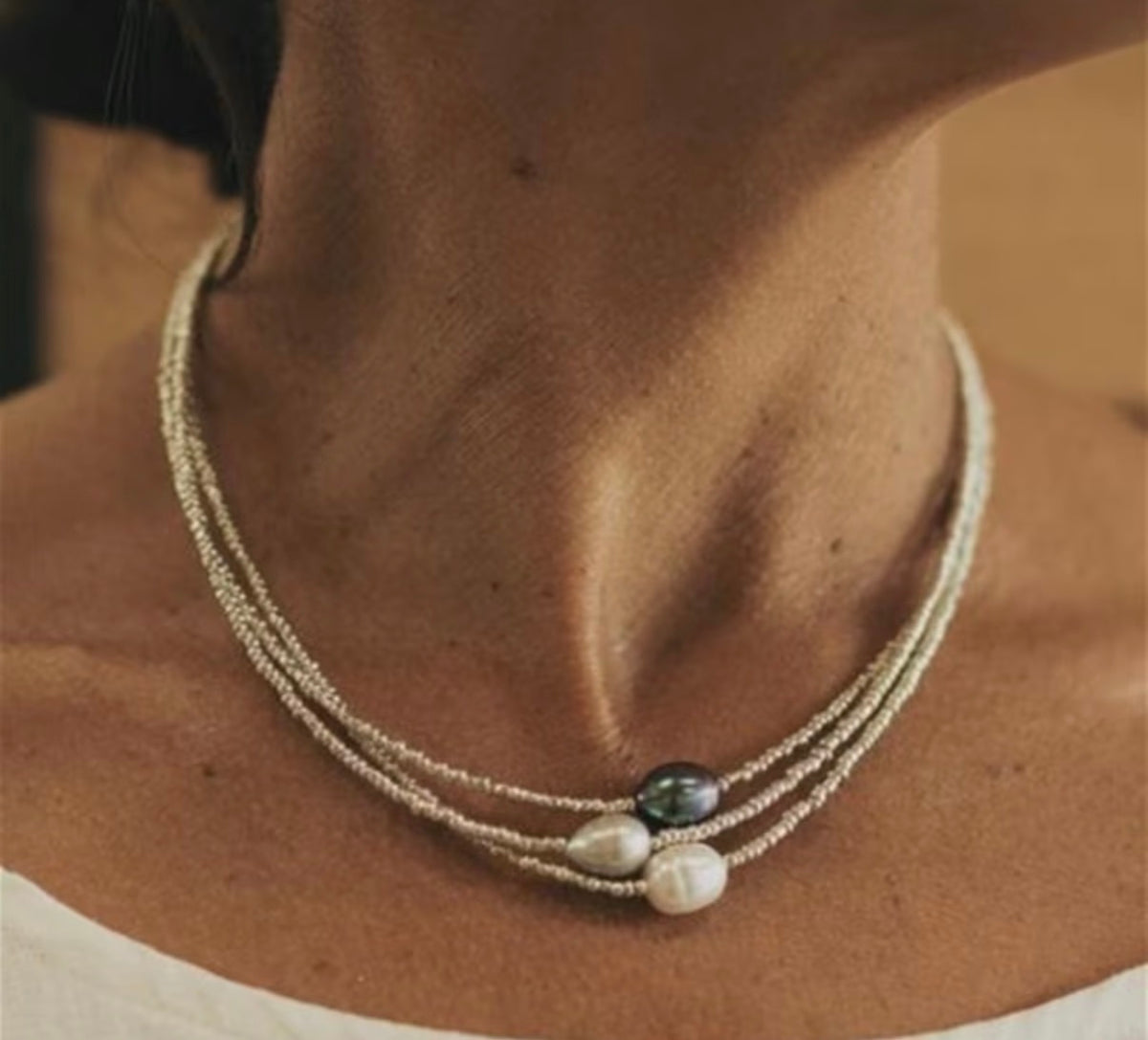Bohemian Vintage Bead Necklace