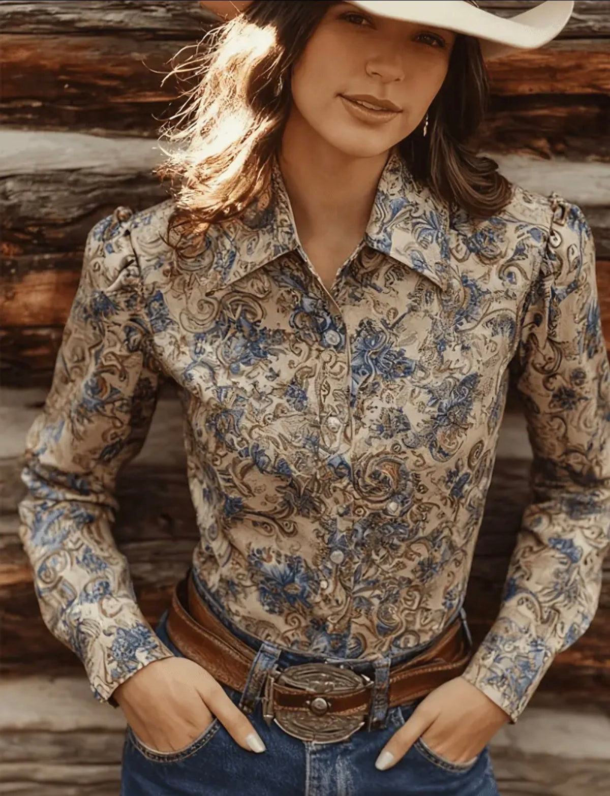 Long sleeve blouse
