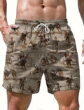 Cowboy pattern shorts