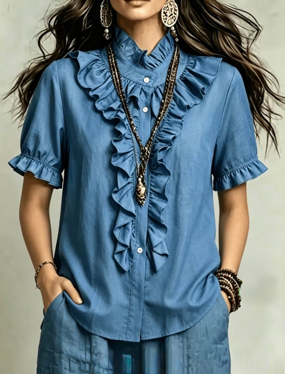 Sophisticated Ruffled Blouse