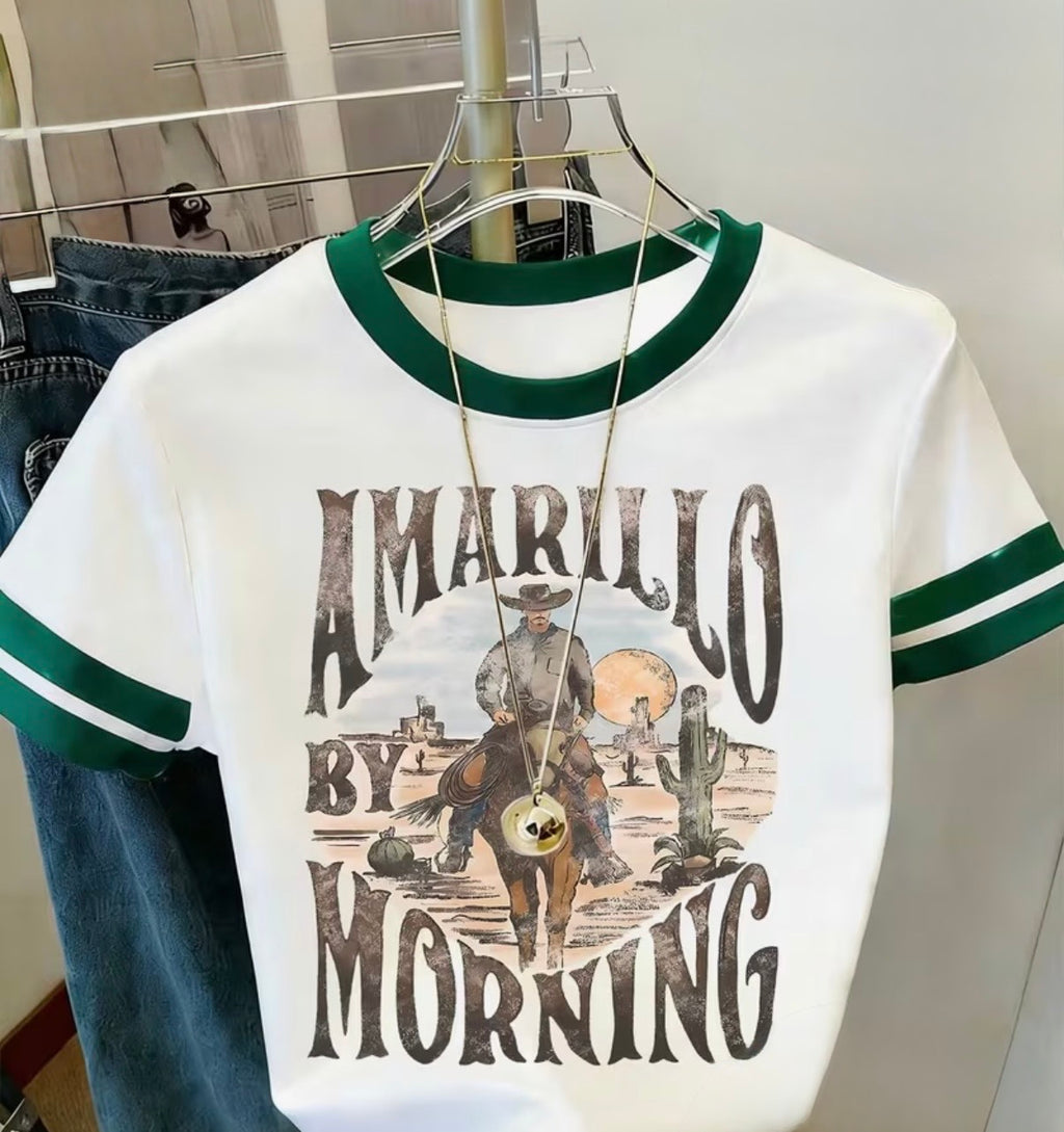 Short Amarillo Morning Sleeve T-Shirt