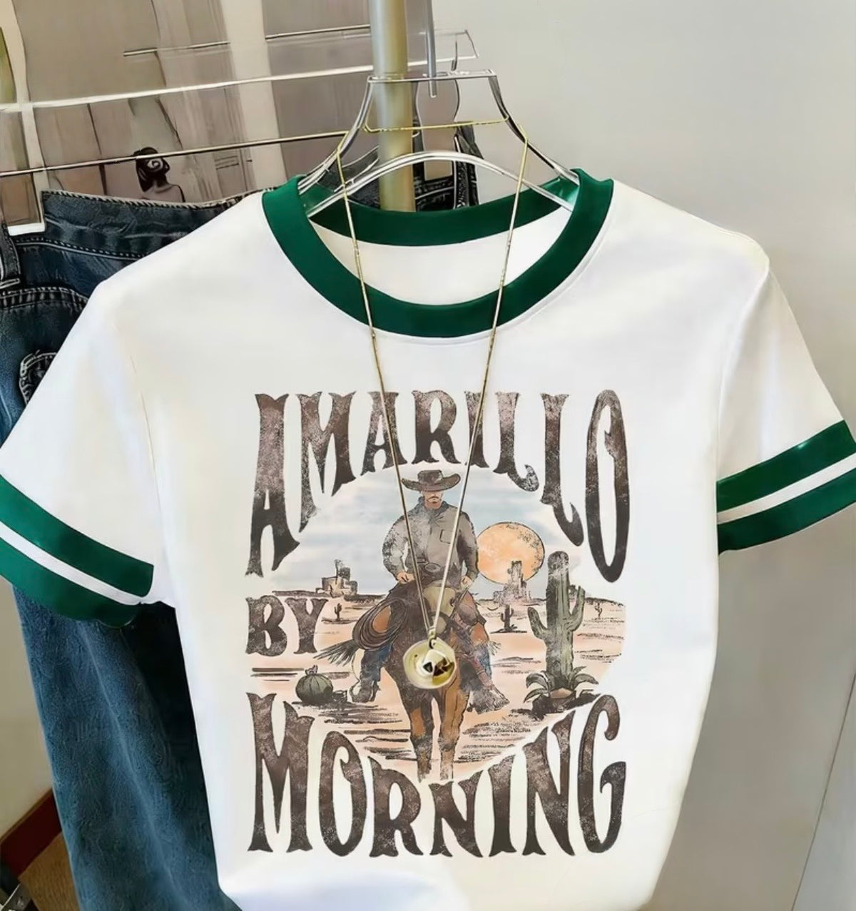 Short Amarillo Morning Sleeve T-Shirt