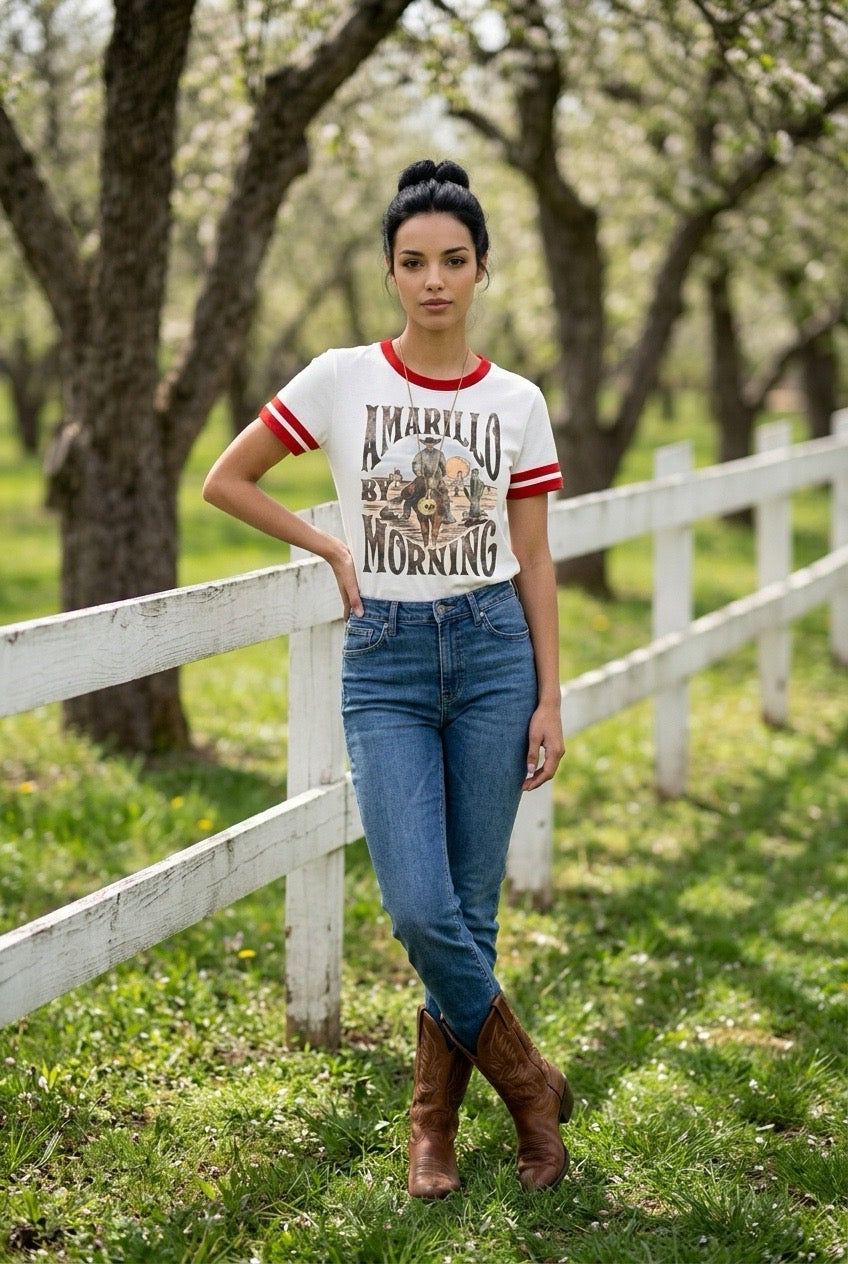 Short Amarillo Morning Sleeve T-Shirt