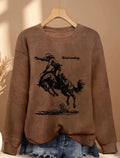 Western Cowboy Horse Sweater