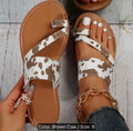 Women’s Cow Pattern Slide Sandals