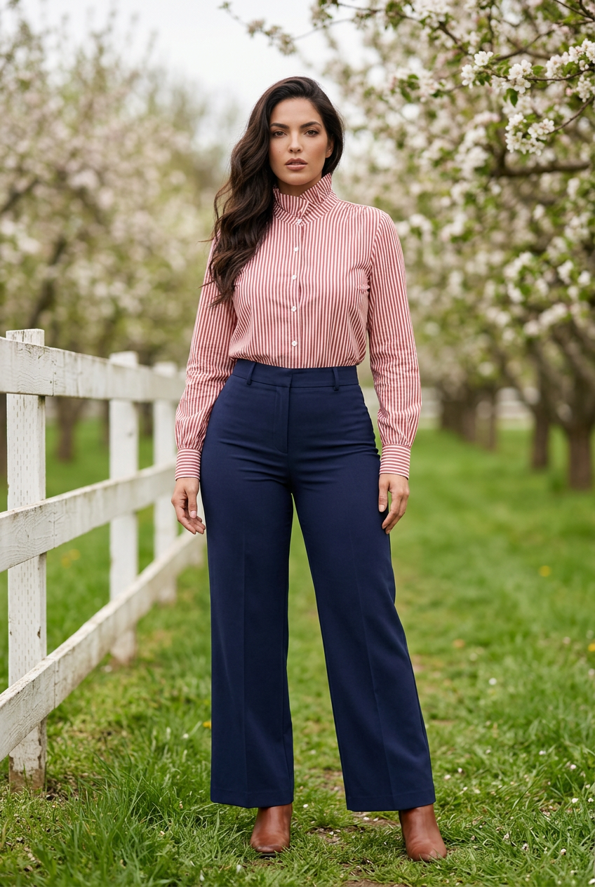 French Striped Shirt for the Spring