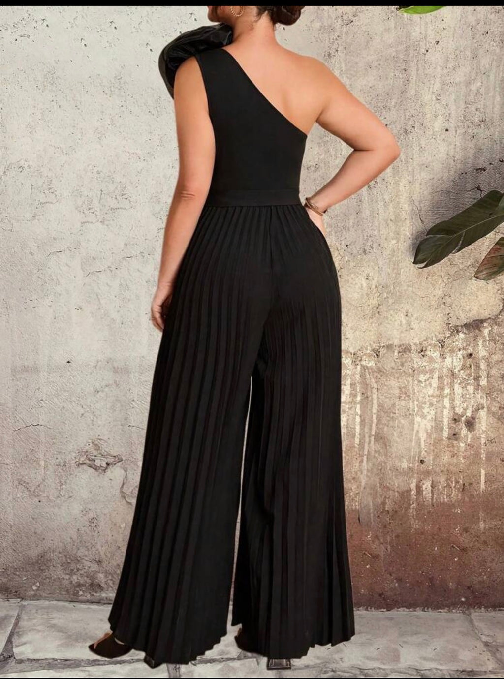 Gorgeous Pleated Loose Leg Jumpsuit
